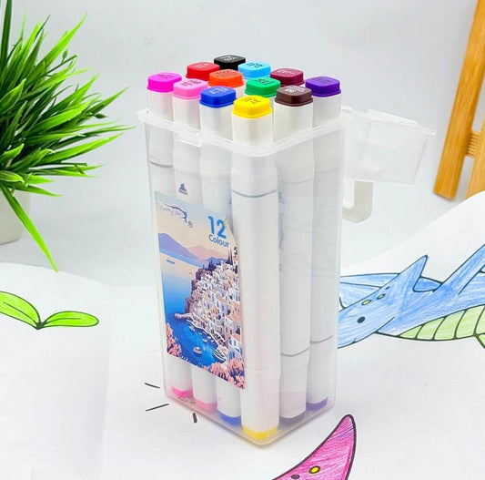 Dual Tips Pen 12 Pcs