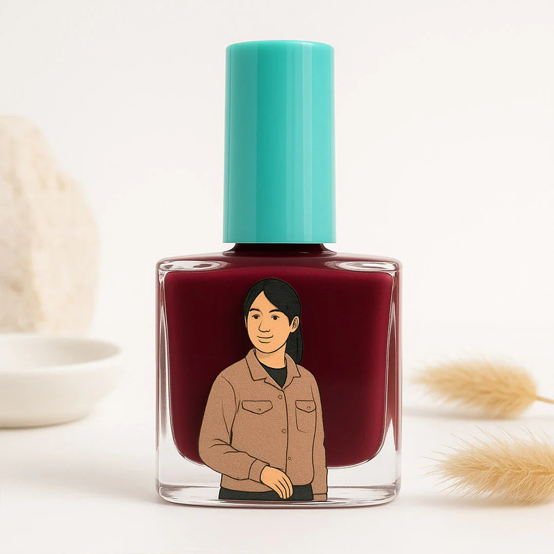 Custom Illustrated Nail Polish Bottle