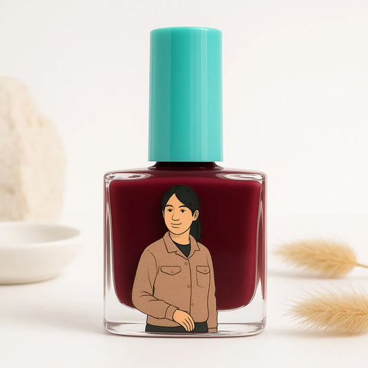 Custom Illustrated Nail Polish Bottle