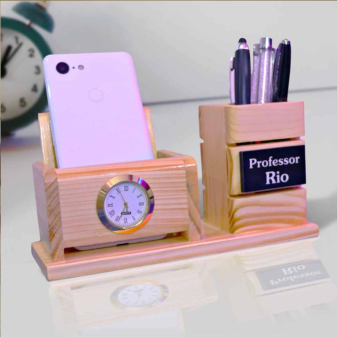 SPECIAL WOODEN PEN AND MOBILE STAND