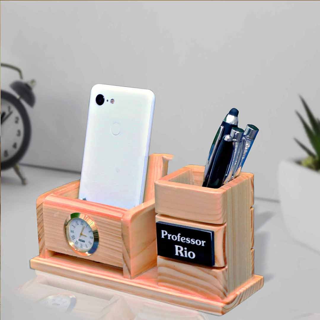 SPECIAL WOODEN PEN AND MOBILE STAND