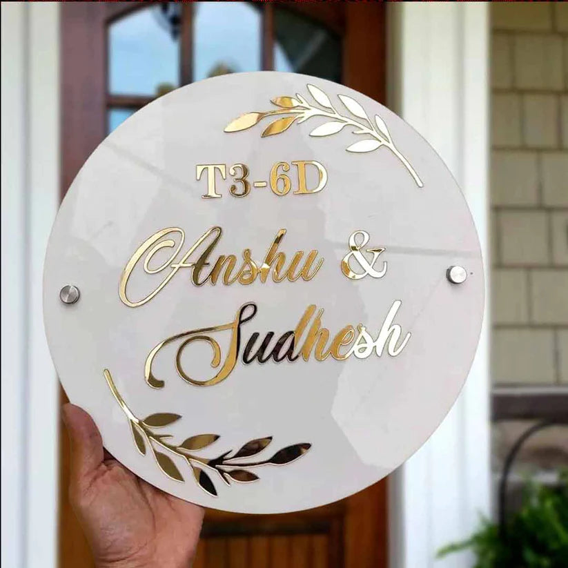 Acrylic Home Name Plates