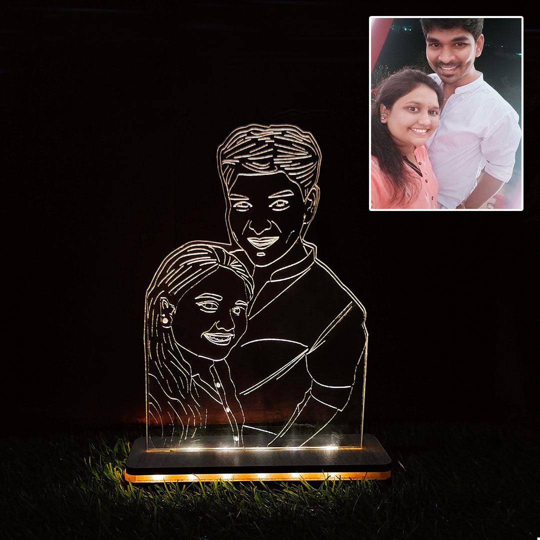 3D ACRYLIC LED PHOTO LINE ART LAMP