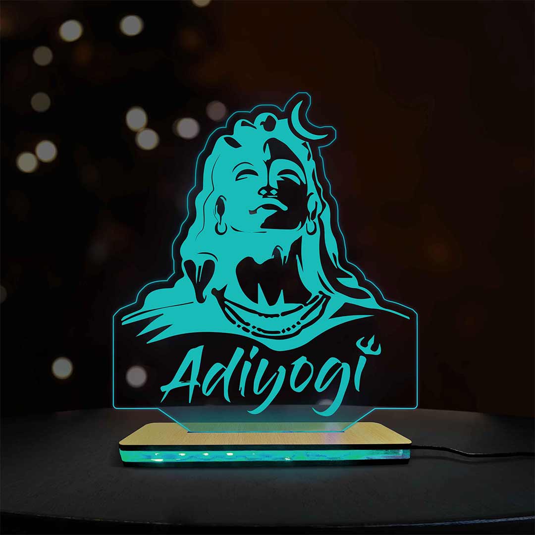 3d Acrylic Adiyogi LED Lamp