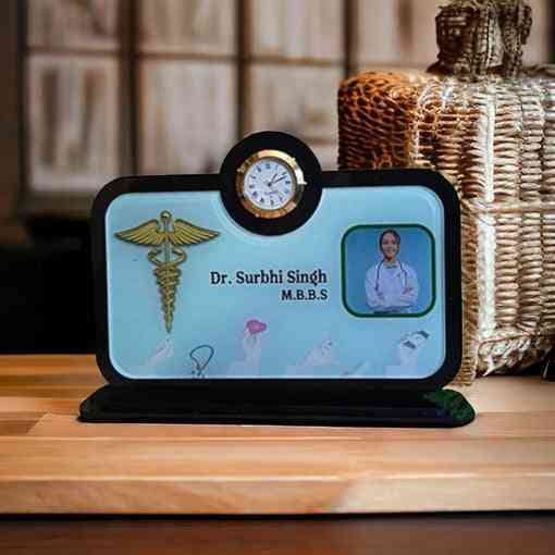 Personalized Black Wooden Pen Stand With name