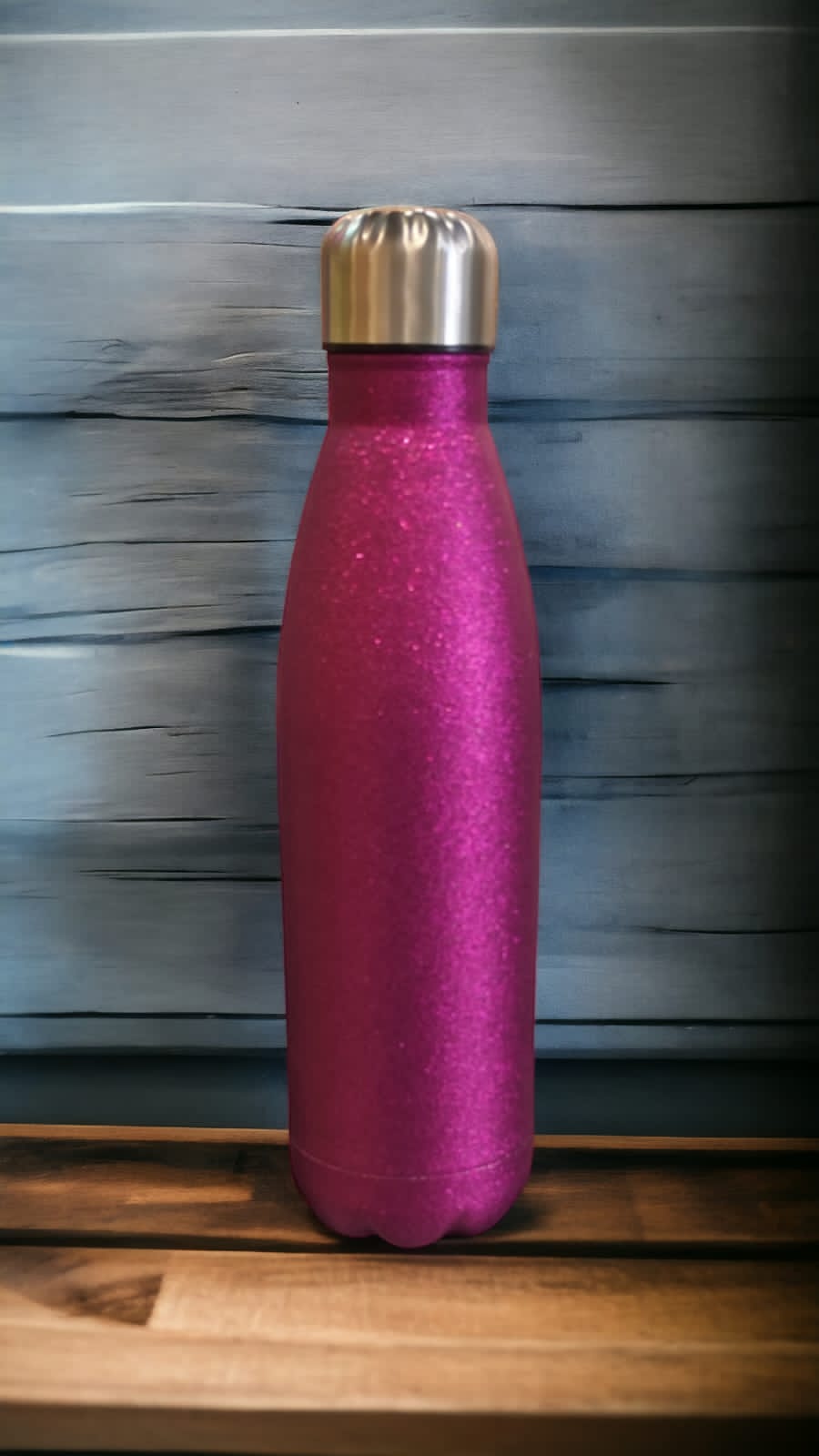 Glitter Finish Personalized Stainless Steel Water Bottle(500 Ml)