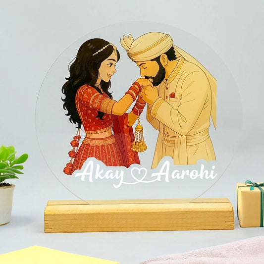 Custom Ghibli-Inspired Acrylic Table Stand – Personalized Anime Art Gift 6 Inch