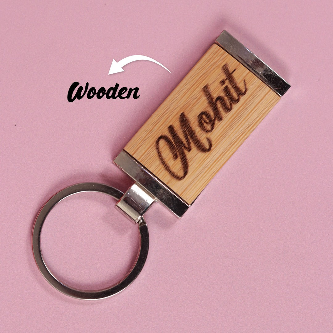 personalized double sided keychain