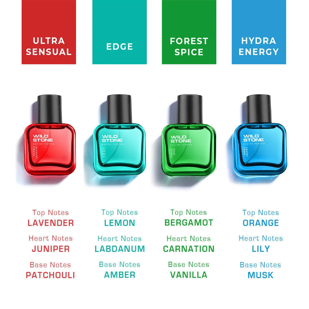 Wild Stone  Perfume Gift Set for Men (4 pcs)