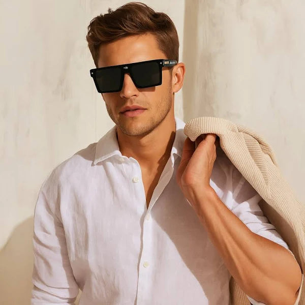 Custom Name Boxy Frame Sunglasses
