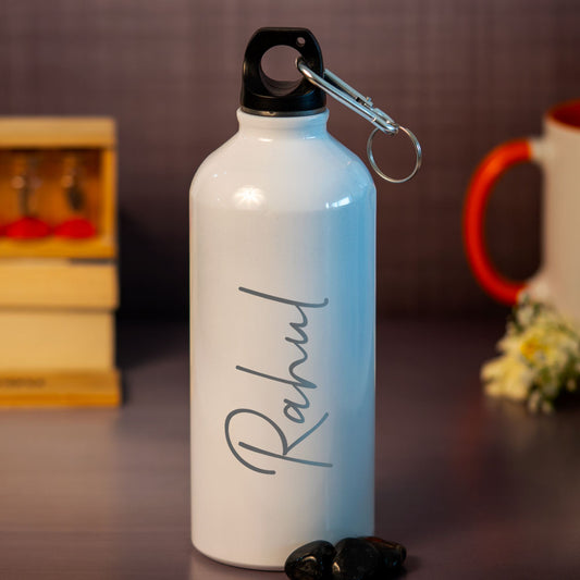 Customized White Stainless Sipper Water Bottle