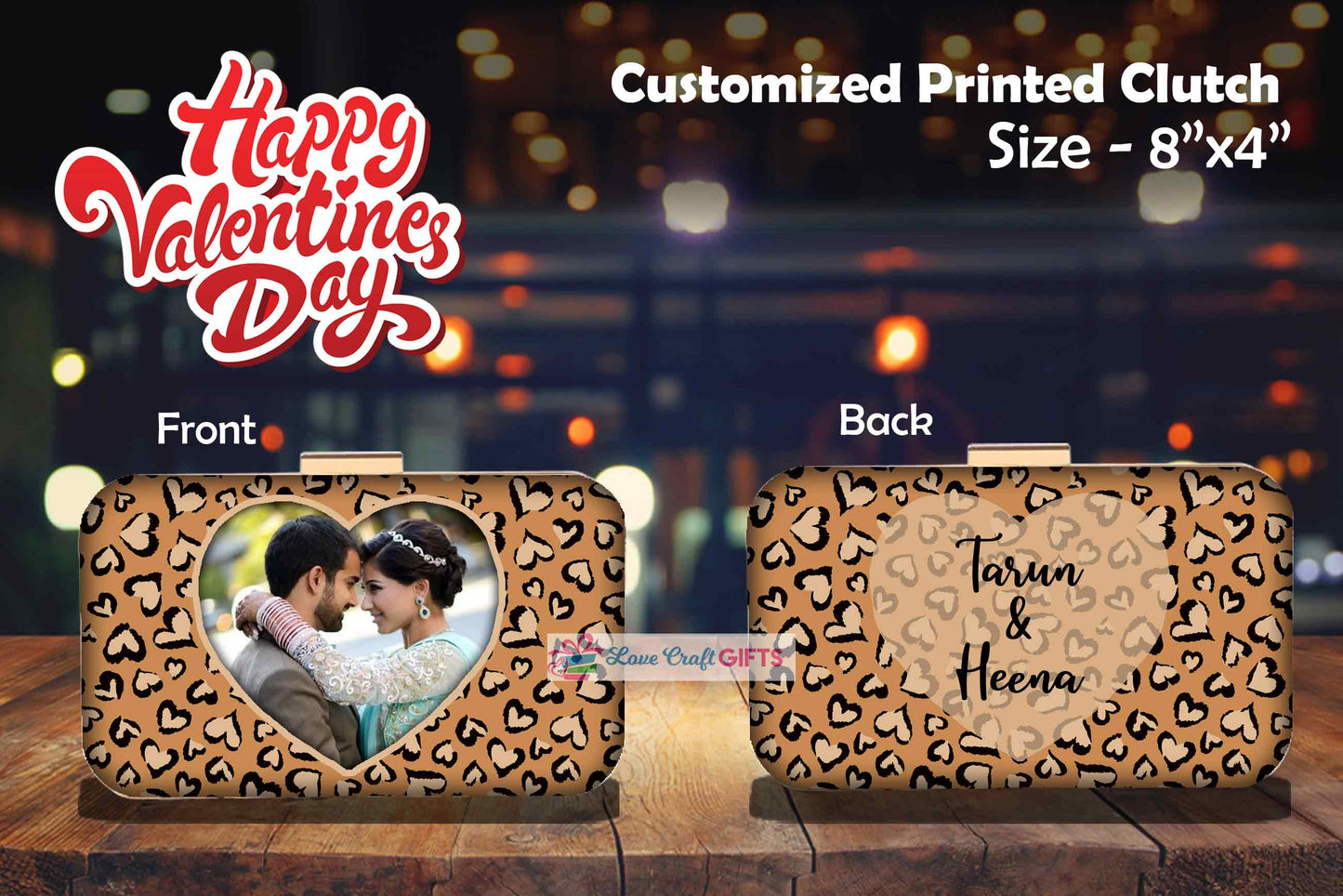 PERSONALIZED LADIES CLUTCH BAGS | love craft gift