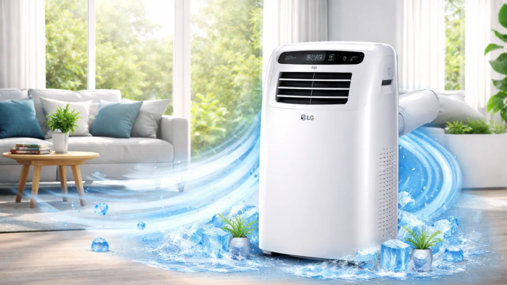 आज ही घर लाएं ₹5000 में 2026 LG Portable AC – रिकॉर्ड तोड़ कूलिंग और 5 साल की वारंटी! LG Portable AC 2026